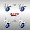 Service Caster 3 Inch 316SS Blue Polyurethane Wheel Swivel 1/2 Inch Stem Caster Set Lock Brake SS316TSTTL20S314-PPUB-BLUE-121315-4 - alternate 5